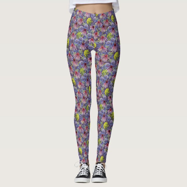 Summer Garden Bold Blumen Leggings (Vorderseite)