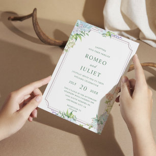 Summer Garden Floral Wedding Einladung