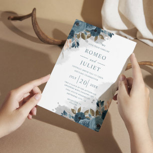 Summer Garden Floral Wedding Einladung