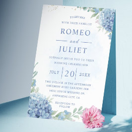 Summer Garden Floral Wedding Einladung