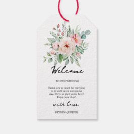 Summer Garden Floral Wedding Geschenkanhänger