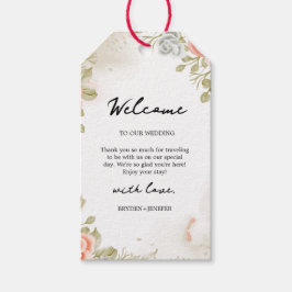 Summer Garden Floral Wedding Geschenkanhänger