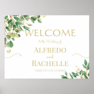Summer Garden Floral Wedding Poster
