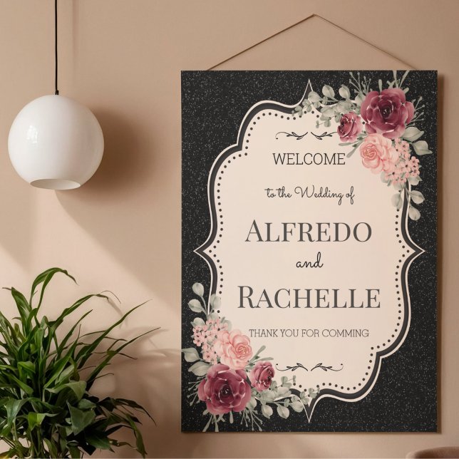 Summer Garden Floral Wedding Poster (Von Creator hochgeladen)