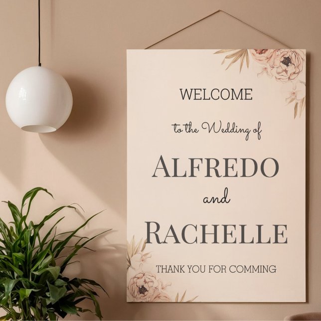 Summer Garden Floral Wedding Poster (Von Creator hochgeladen)