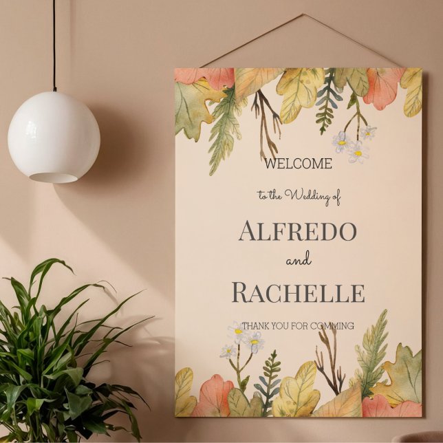 Summer Garden Floral Wedding Poster (Von Creator hochgeladen)