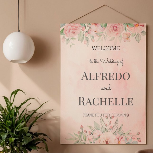Summer Garden Floral Wedding Poster (Von Creator hochgeladen)