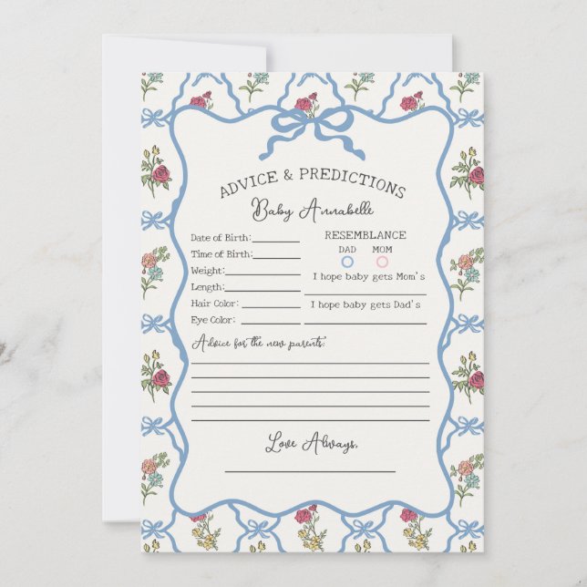 Summer Garden Party Blumendusche Beratung für Baby Einladung (Vorderseite)