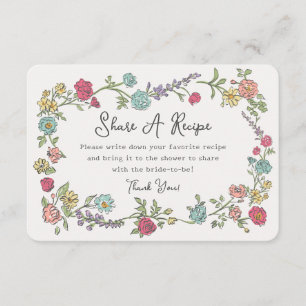 Summer Garden Party Blumenstrauß Mittag Rezept Begleitkarte