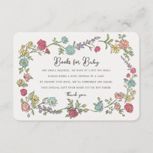 Summer Garden Party Books for Baby Shooting Insert