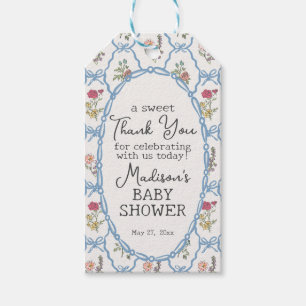 Summer Garden Party Bright Floral Baby Dusche Geschenkanhänger