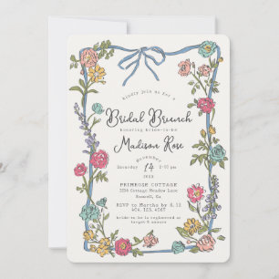 Summer Garden Party Bright Floral Bridal Brunch