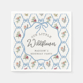 Summer Garden Party Bright Floral Geburtstagsparty Serviette