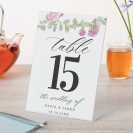 Summer Garden Tischnummer Sockelschild