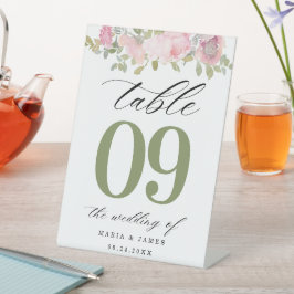 Summer Garden Tischnummer Sockelschild