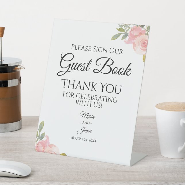 Summer Garden Watercolor Blumengast Sockelschild (In SItu)