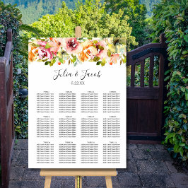 Summer Garden Watercolor Blumenposter Poster