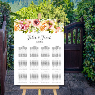 Summer Garden Watercolor Blumenposter Poster