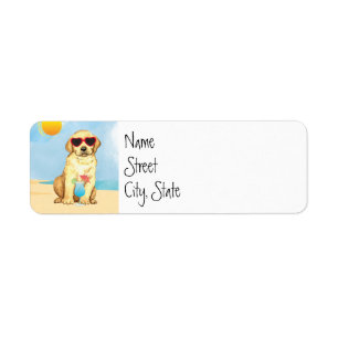 Summer Gelbe Labrador Label