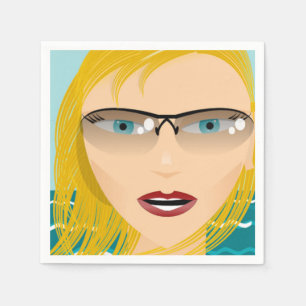 SUMMER GIRL SERVIETTE