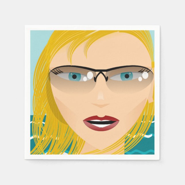 SUMMER GIRL SERVIETTE (Vorderseite)