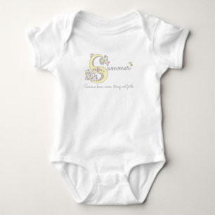 Summer Girls Baby Name bedeutet Kleidung Strampler