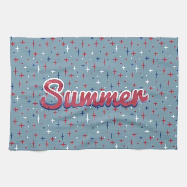 Summer Glitzern Geschirrtuch (Horizontal)
