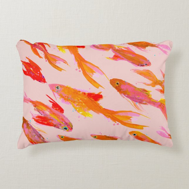 Summer Goldfish Accent Pillow Dekokissen (Vorderseite)