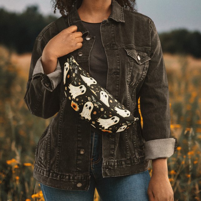 Summer Goth Geister und Sonnenblumen Spooky Bauchtasche (Von Creator hochgeladen)