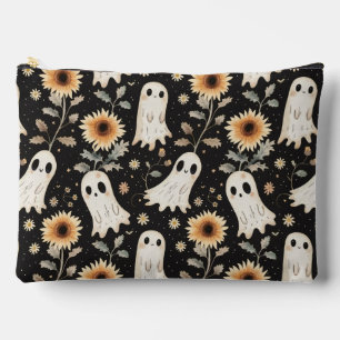 Summer Goth Geister und Sonnenblumen Spooky Zubehörtasche