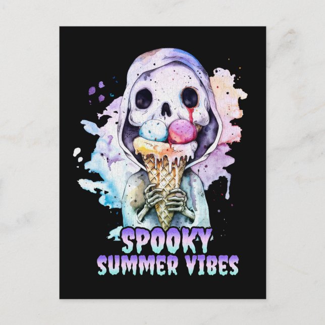 Summer Goth Spooky Summer Vibes Postkarte (Vorderseite)
