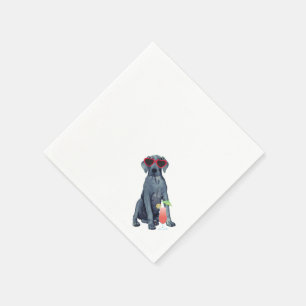 Summer Great Dane Napkins Serviette