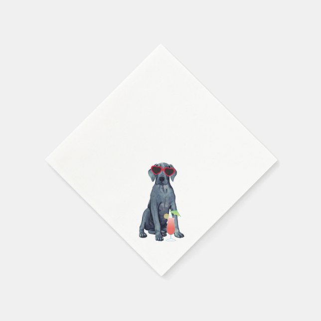 Summer Great Dane Napkins Serviette (Ecke)