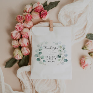 Summer Green Eucalyptus Foliage Vielen Dank für Ih Geschenktütchen