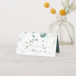Summer Green Eucalyptus Foliage Wedding Platzkarte