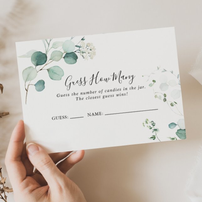 Summer Green Eucalyptus schätzt die Anzahl der Spi Visitenkarte (Von Creator hochgeladen)