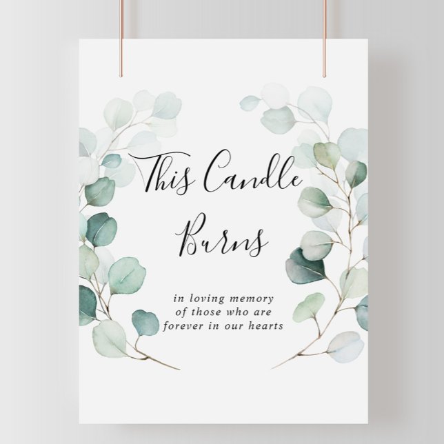 Summer Green Eukalyptus Dieses Kerzenlicht Burns Z Poster (Von Creator hochgeladen)