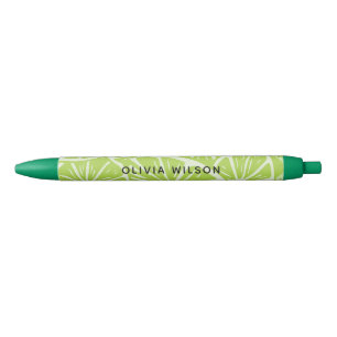 Summer Green Limon Script Name Monogram Kugelschreiber