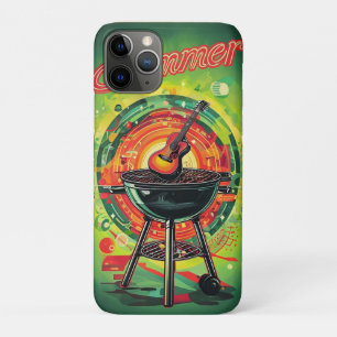 Summer Grill Gitarre Retro Vintag Art Design Case-Mate iPhone Hülle