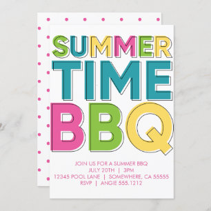 SUMMER-GRILLEN EINLADUNG