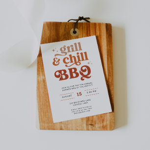 Summer GRILLEN Grill Out Party Einladung