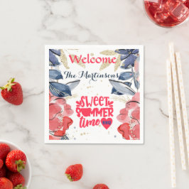 Summer GRILLEN Picnic Personalisiert Paper Serviette