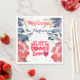 Summer GRILLEN Picnic Personalisiert Paper Serviette