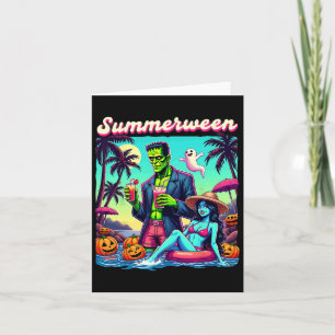 Summer Halloween Zombie Frankenstein Boo Ghost Karte