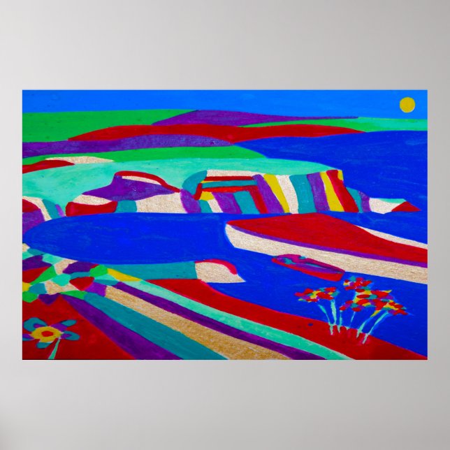 Summer Harbour Poster (Vorne)