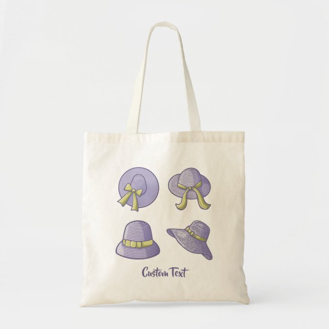 Summer Hats Lilac Tragetasche (Vorne)