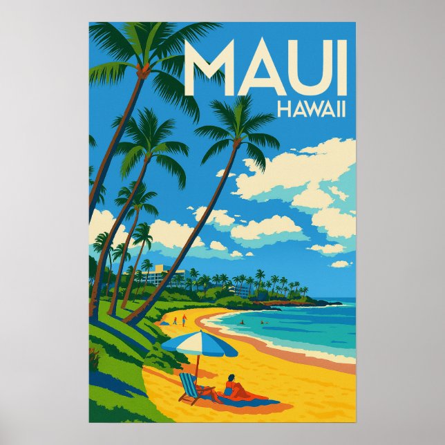 Summer Holiday Destination Hawaii Poster (Vorne)