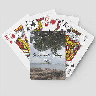 Summer Holiday Mediterranean Sea Foto Spielkarten