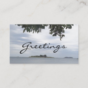 Summer Holiday Mediterranean Sea Foto Visitenkarte