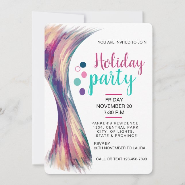 Summer Holiday Party Beach Spritzer Einladung (Vorderseite)